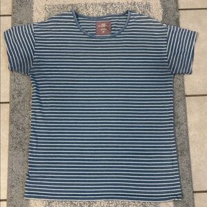 H&M Blue and White Striped Tee